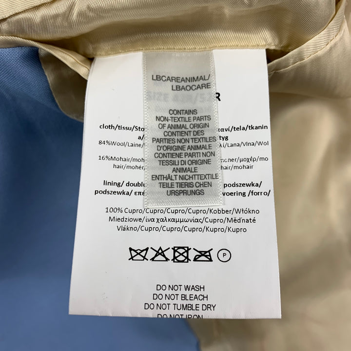 PAUL SMITH Size 42 Light Blue Wool Notch Lapel Regular Suit