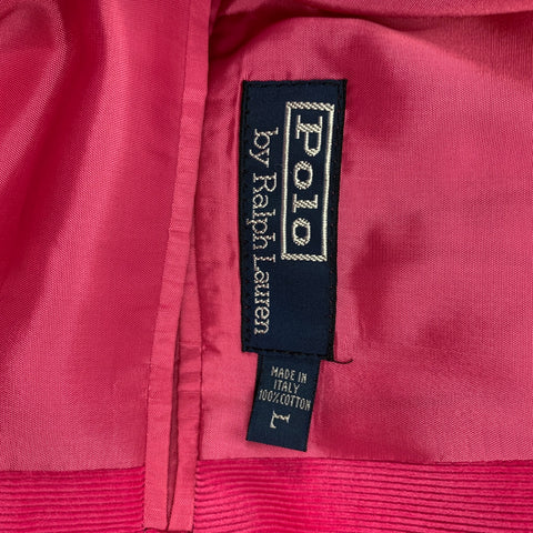 POLO by RALPH LAUREN Size L Pink Corduroy Cotton Notch Lapel Sport Coat