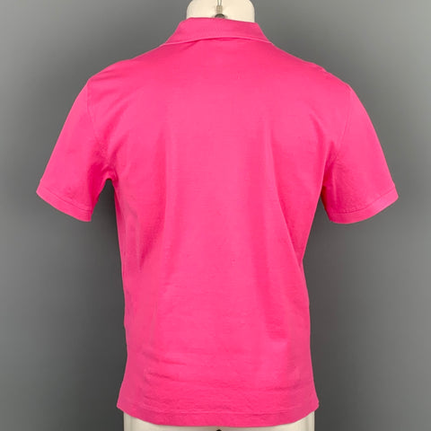 RALPH LAUREN Purple Label Size M Pink Cotton Buttoned Polo