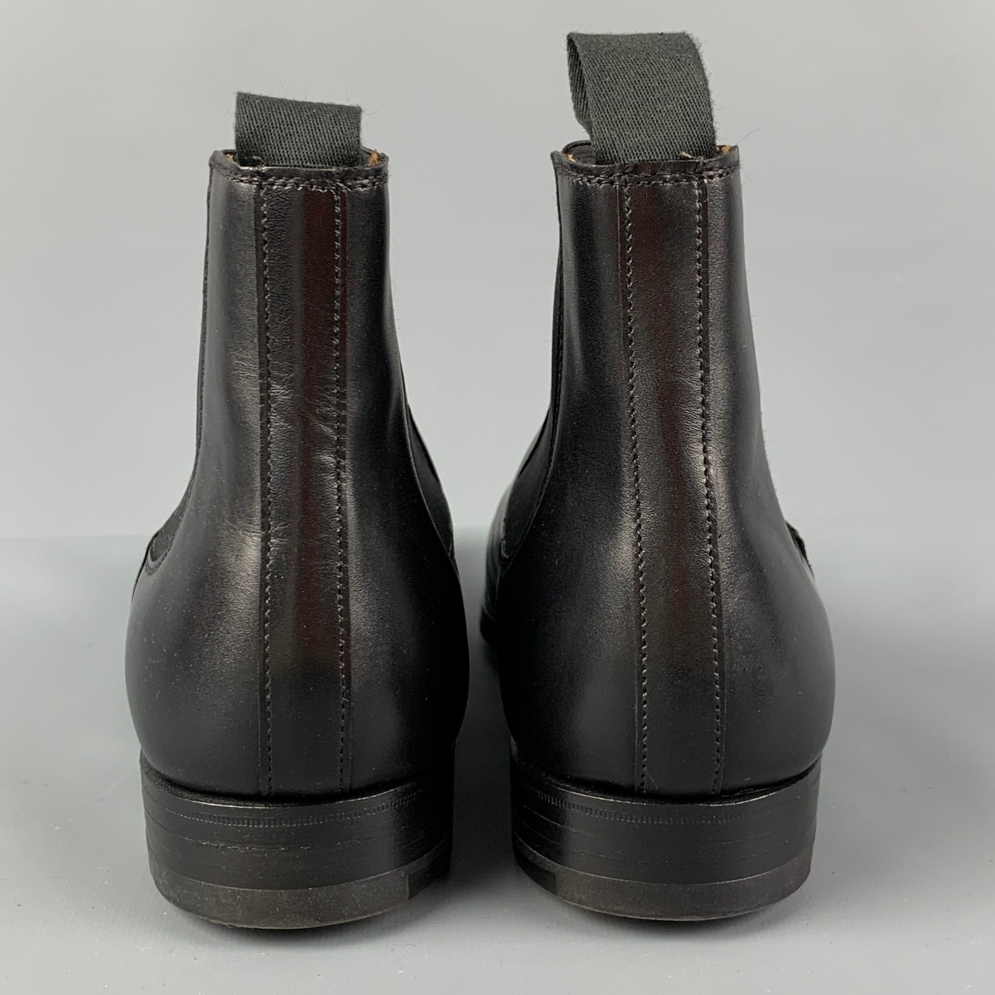 CROCKETT & JONES Size 7 Black Leather Chelsea Boots – Sui