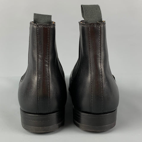 CROCKETT & JONES Size 7 Black Leather Chelsea Boots