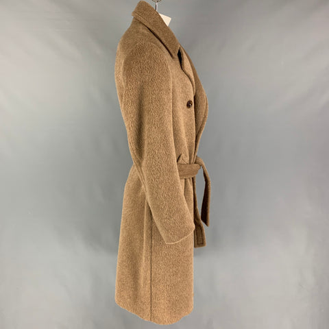 MAISON MARTIN MARGIELA Size 38 Tan Textured Wool Blend Coat