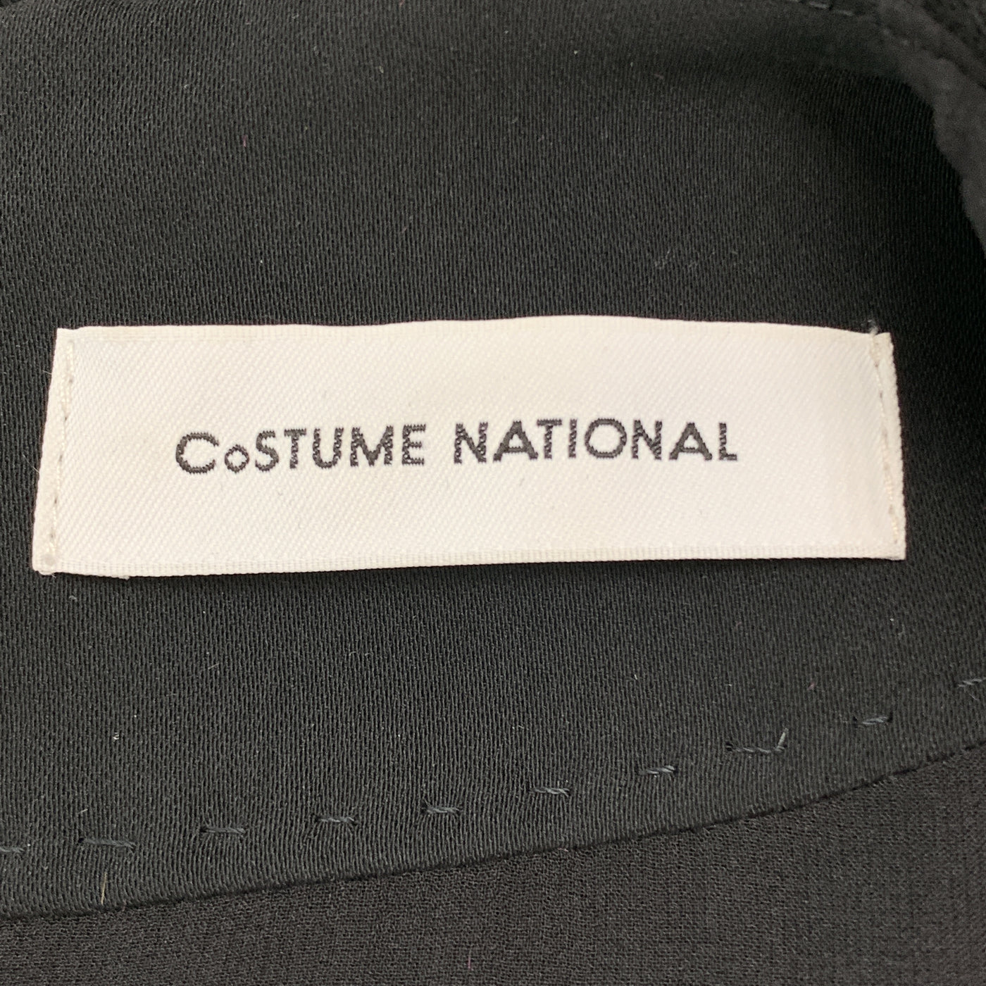 CoSTUME NATIONAL Size 4 Black Wool Long Sleeve Wrap Dress