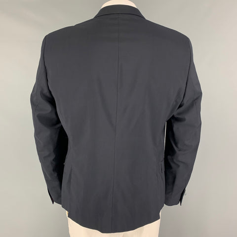 THE KOOPLES Taille 44 Manteau de sport à revers cranté en laine marine