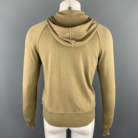 JIL SANDER Size 36 Tan Cotton / Cashmere Zip Up Jacket