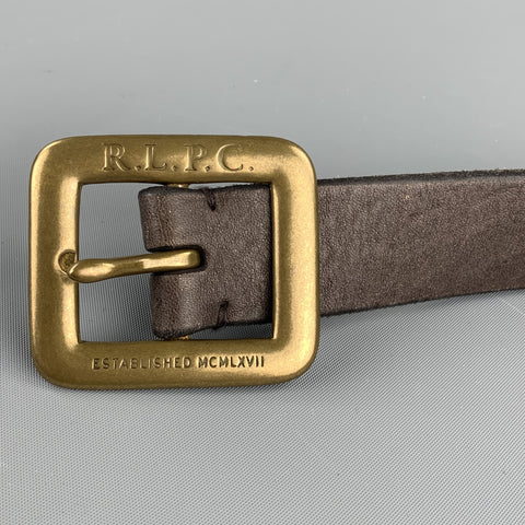 RALPH LAUREN Antique Size 32 Brown Leather Belt
