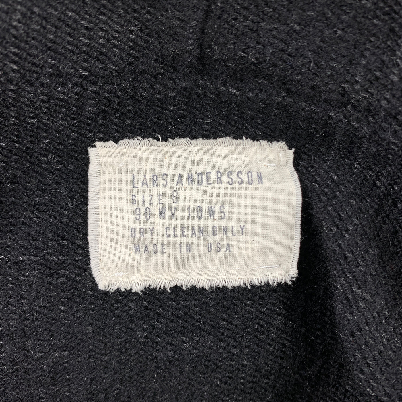 LARS ANDERSSON Size 8 Charcoal Knitted Hooded Open Front Cardigan