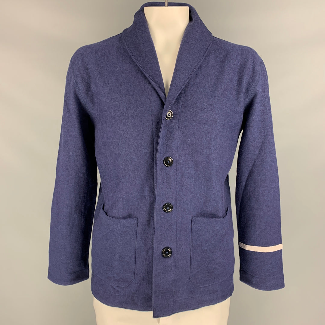 45rpm Size L Indigo Wool Shawl Collar Jacket