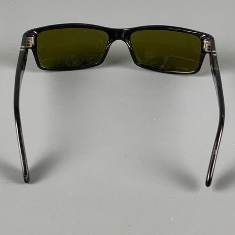 PERSOL Black Silver Plastic Sunglasses & Eyewear