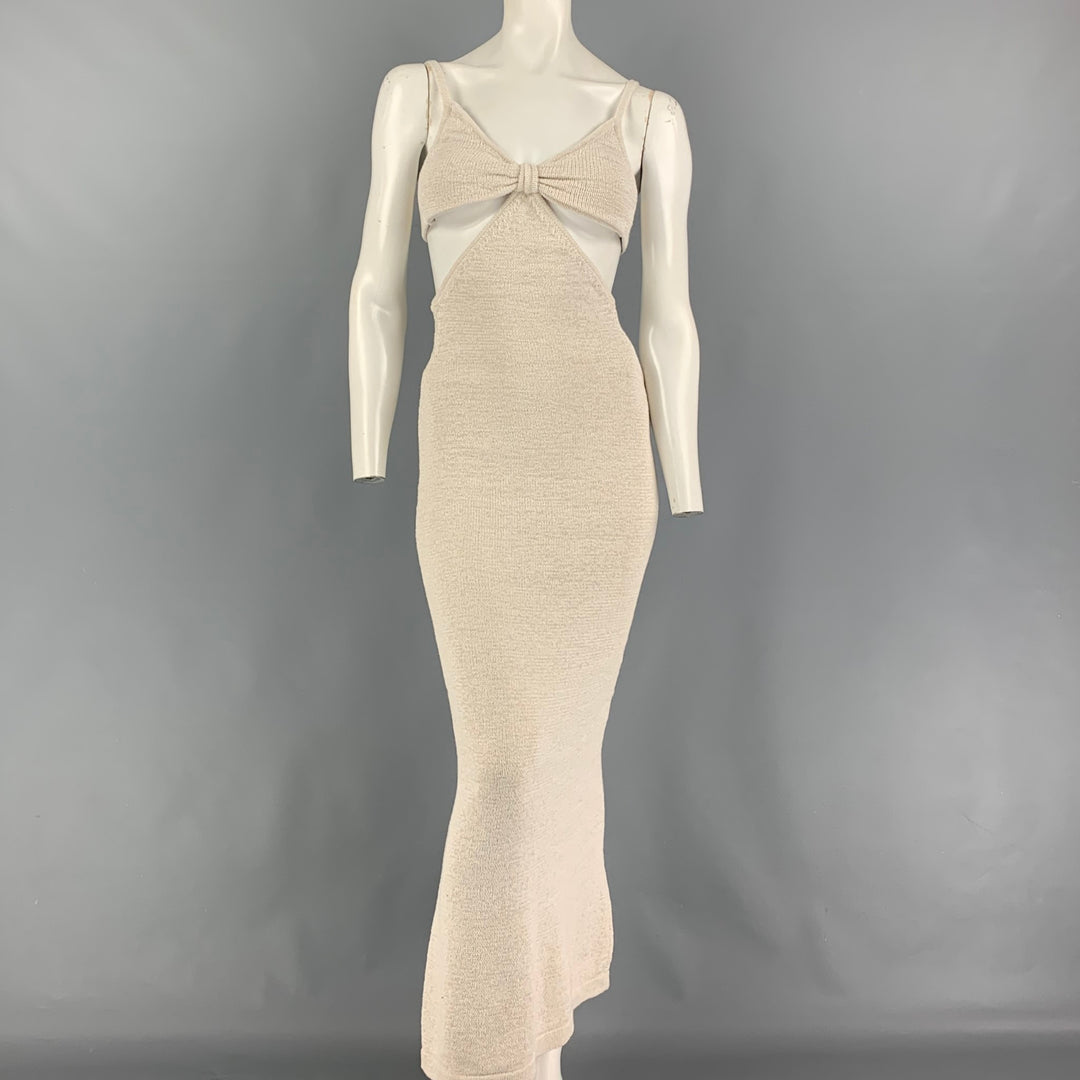 CULT GAIA Size XS Off White Cotton Polyester Cutout Serita Dress