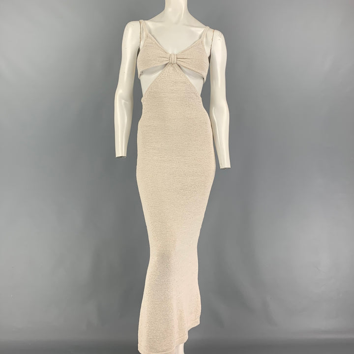 CULT GAIA Size XS Off White Cotton Polyester Cutout Serita Dress