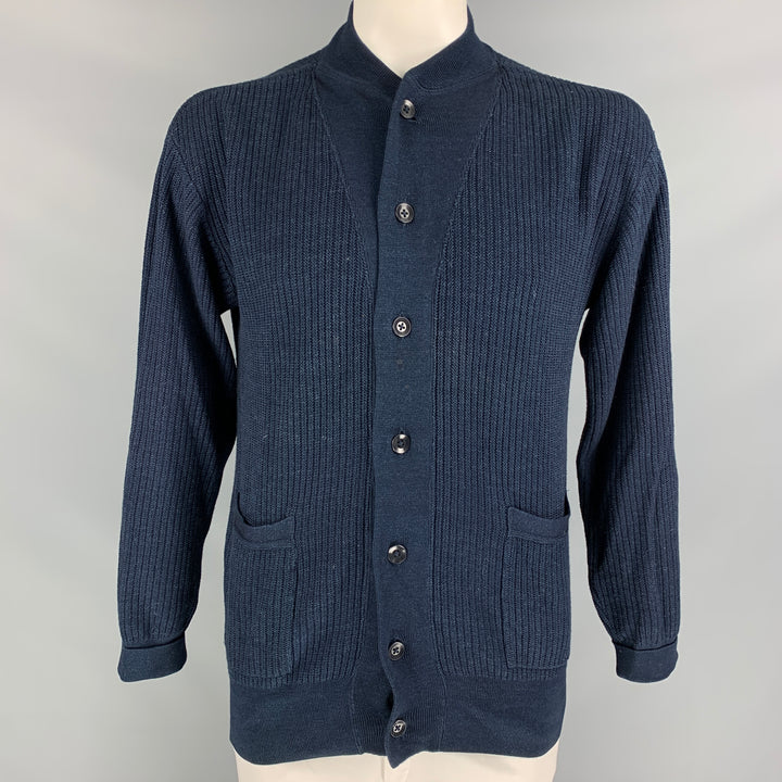 45rpm Size L Indigo Knitted Cotton Buttoned Jacket