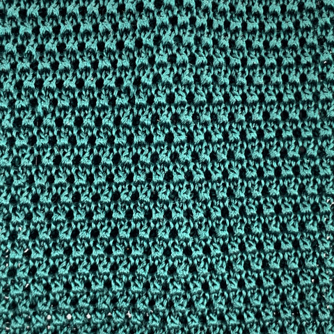 NEW & LINGWOOD Bold Forest Green Silk Textured Knit Tie
