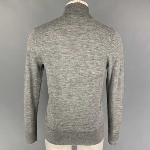 ALLSAINTS Size S Gray Merino Wool Turtleneck Pullover