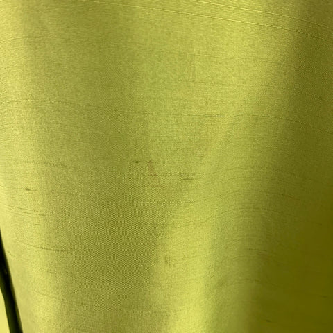 PRADA Taille 10 Haut robe à manches longues en soie verte
