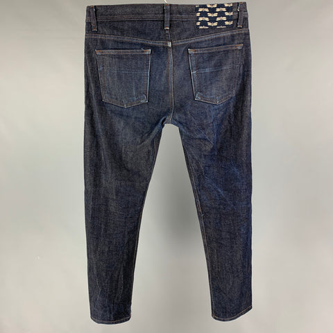 NAKED AND FAMOUS Size 33 Indigo Selvedge Denim Slim Jeans
