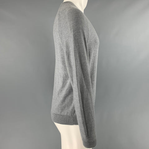 TED BAKER Size M Grey Polyester Blend Crew Neck Pullover