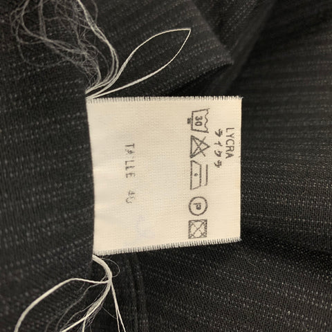COP. COPINE Size 4 Black Polyester Blend Pinstripe Wide Leg Casual Pants
