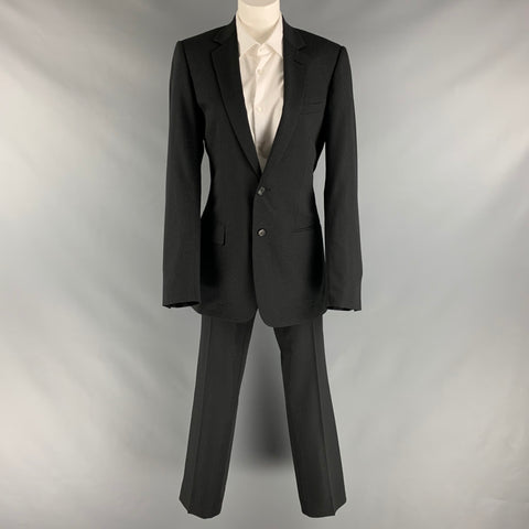 CHRISTIAN DIOR Taille 36 Costume en mélange de polyester chatoyant noir argenté