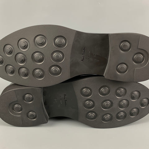 PAUL SMITH Size 11 Black Leather Lace Up Shoes
