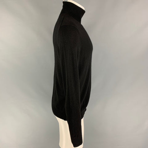 J.CREW Size S Black Wool Blend Turtleneck Pullover