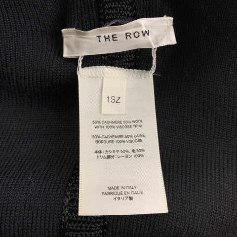 THE ROW One Size Black Cashmere Blend Oversized Cardigan