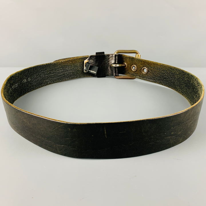 DIESEL Size 36 Black Leather Belt