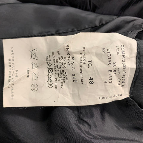 EMPORIO ARMANI Size 38 Olive Jacquard Polyester Blend Sport Coat
