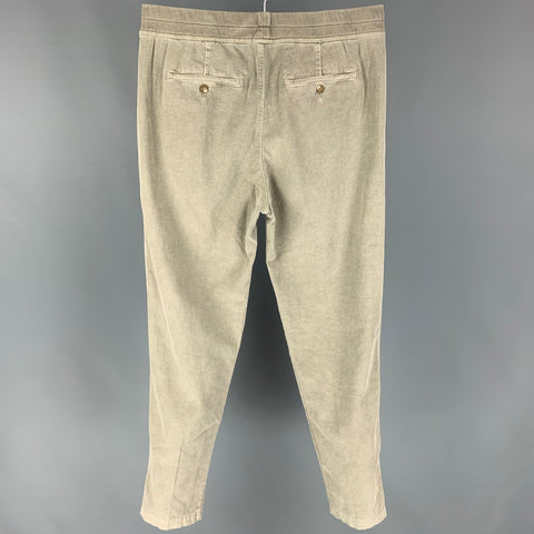 JAMES PERSE Size M Grey Cotton Elastic Waistband Casual Pants