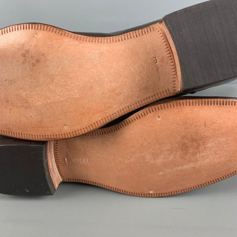 E. VOGEL Size 11 Brown Leather Pull On Boots