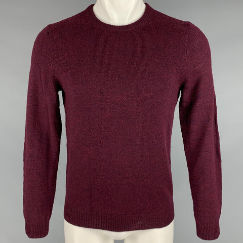 J.CREW Size M Burgundy Merino Wool Crew Neck Pullover