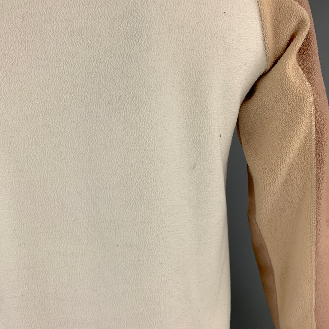 COMME des GARCONS GANRYU Size L Brown Color Block Cotton Crew-Neck Pullover Sweater