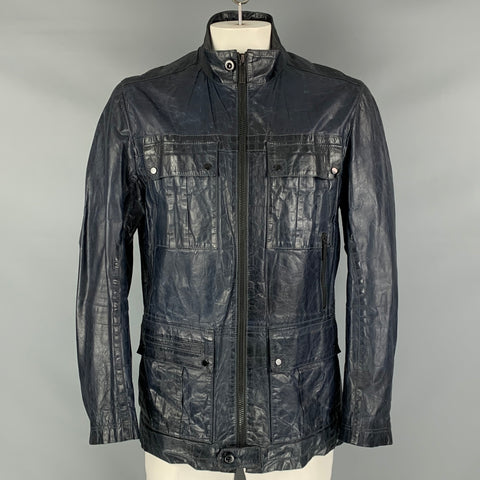HUGO BOSS Size 44 Black Zip Up Jacket