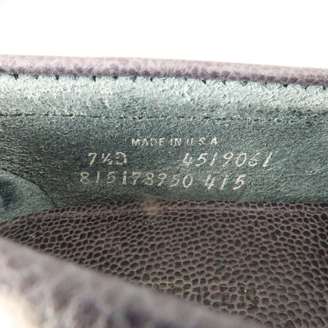 RALPH LAUREN Eltham II Country Grain Size 7.5 Navy Solid Leather Penny Loafers