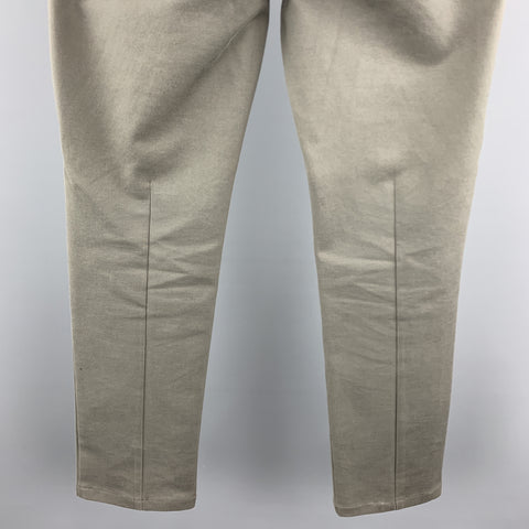 EMPORIO ARMANI Size 30 Slate Solid Cotton Zip Fly Casual Pants