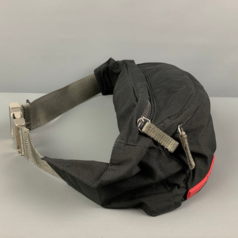 Sac banane PRADA SPORT en polyester / polyuréthane noir