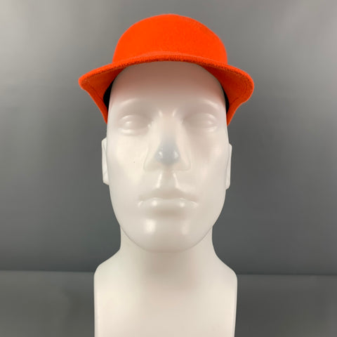 MAISON MICHEL Size M Orange Felt Baseball Hat