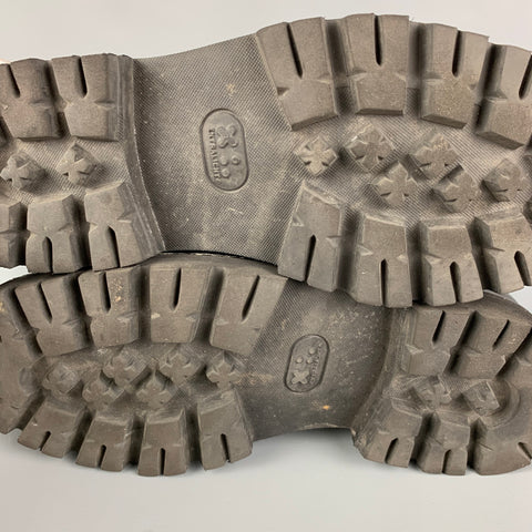 GRENSON Bottes de randonnée à lacets en cuir noir taille 10