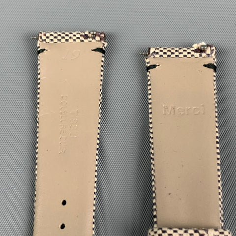MERCI Grey Black Checkered Watch Band