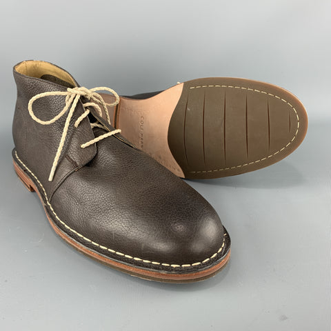 COLE HAAN Size 11 Brown Leather Chukka Boots