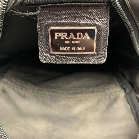 PRADA Black Nylon Zipper Pockets Backpack