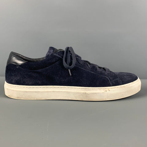 TO BOOT NY Size 10 Navy Suede Low Top Sneakers