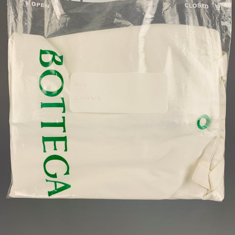 BOTTEGA VENETA Taille S Robe mi-mollet côtelée en coton noir