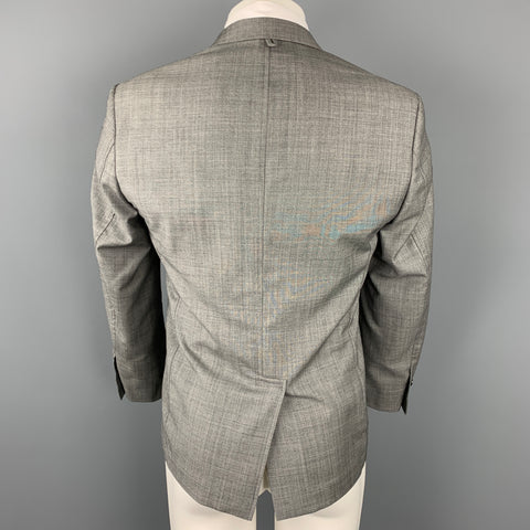 BLACK FLEECE Size 38 Grey Heather Wool Notch Lapel Sport Coat