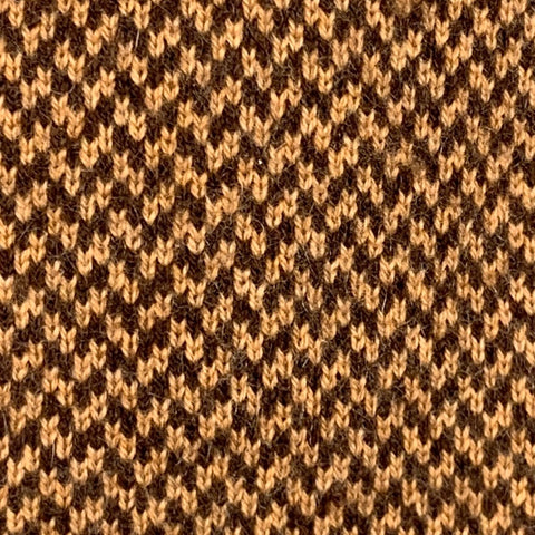 BERGDORF GOODMAN Brown Beige Woven Cashmere Tie