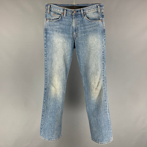 LEVI STRAUSS Size 30 Blue Washed Straight Jeans