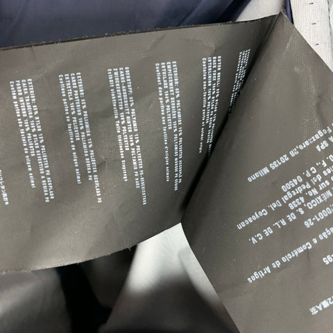 PRADA Size 40 Navy Nylon / Polyester Notch Lapel Sport Coat