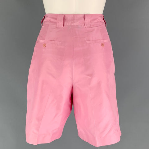 REAL CLOTHES Size 4 Pink Silk High Waisted Shorts