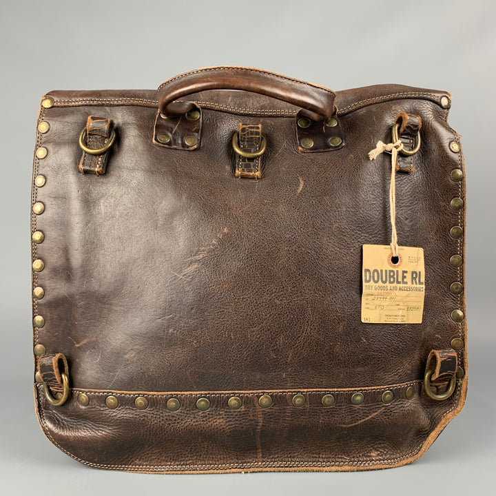 RRL by RALPH LAUREN Limited Edition Brown Studded Leather Bag