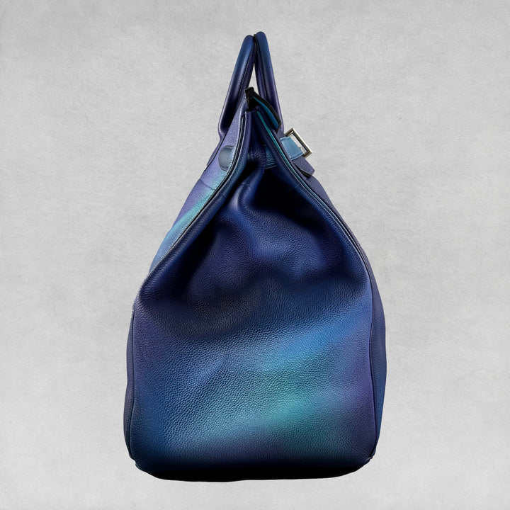 Hermès SS19 Ombré Haut à Courroies Cosmos HAC 50 Nuit Violet Limited Edition Bag